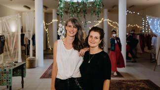 Zakladatelky akce SWAP Prague Lucie Poubová a Kristýna Holubová
