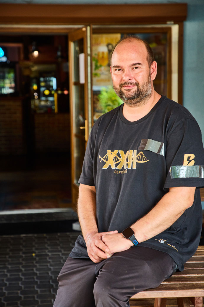 Pan majitel restaurace Trilobit byl velmi přátelský a ochotný. 