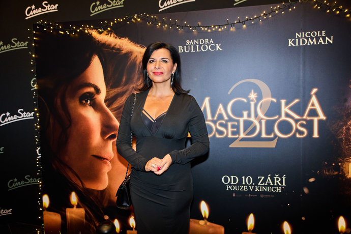 Andrea Kalivodová na premiéře Magická posedlost 2.