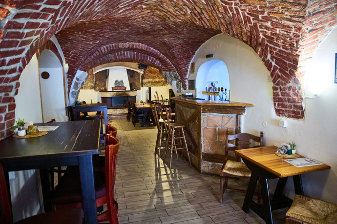 Restaurace Plačkova je také známá pod jménem Rabínův šenk. 