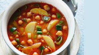 Recept na hustou cizrnovo-bramborovou polévku