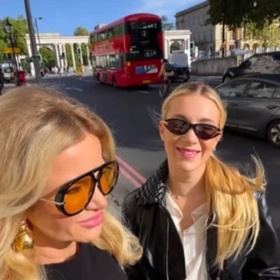 Monika Babišová s dcerou Vivien na výletě v Londýně.
