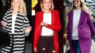 3x kabát a džíny podle Gigi Hadid