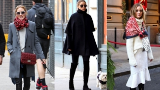 3x zimní look podle Olivie Palermo