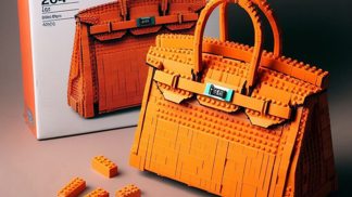 Fiktivní LEGO kabelka Birkin od Hermés
