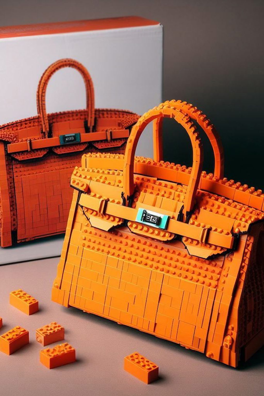 Fiktivní LEGO kabelka Birkin od Hermés
Fiktivní LEGO kabelka Birkin od Hermés
