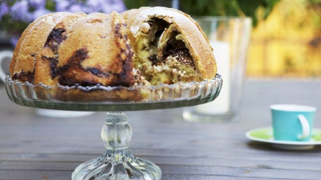 Recept na kynutou bábovku s tvarohovočokoládovou náplní