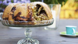 Recept na kynutou bábovku s tvarohovočokoládovou náplní