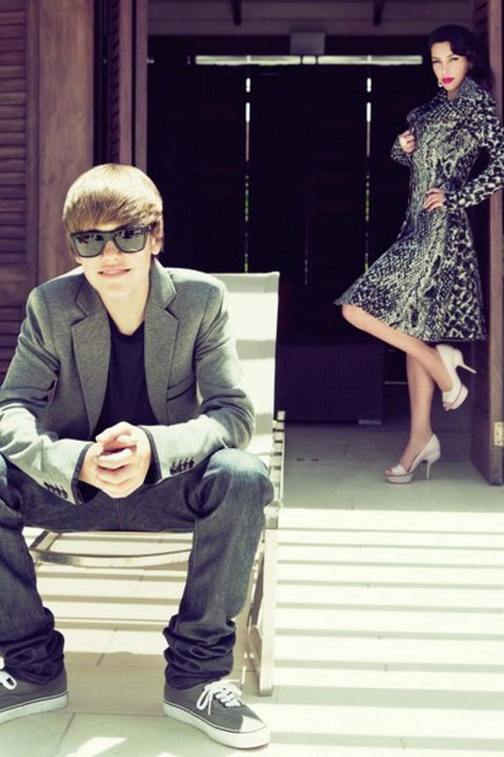 Kim Kardashian a Justin Bieber pro americkou Elle Kim Kardashian a Justin Bieber pro americkou Elle