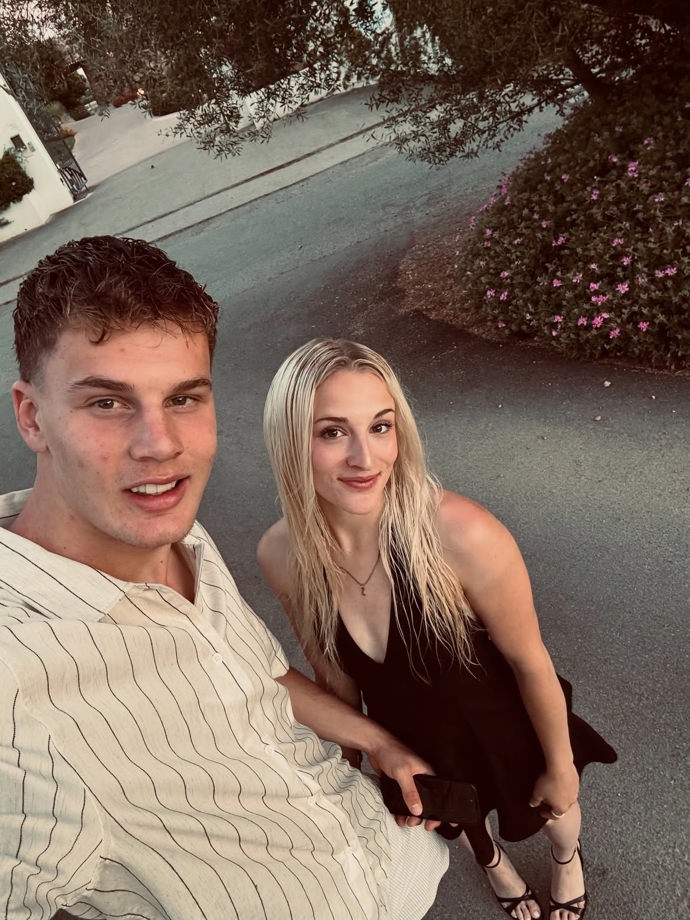 Joeri Heerkens se svou krásnou partnerkou.