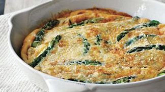 Chřestová frittata. Jen z pěti ingrediencí