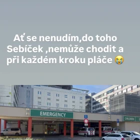 Krátce nato skončila v nemocnici také s pětiletým Sebastianem.