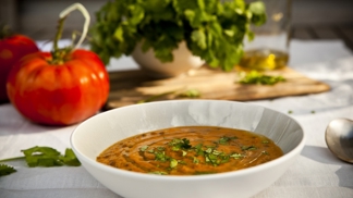 Recept na zeleninovou krémovou polévku s čočkou