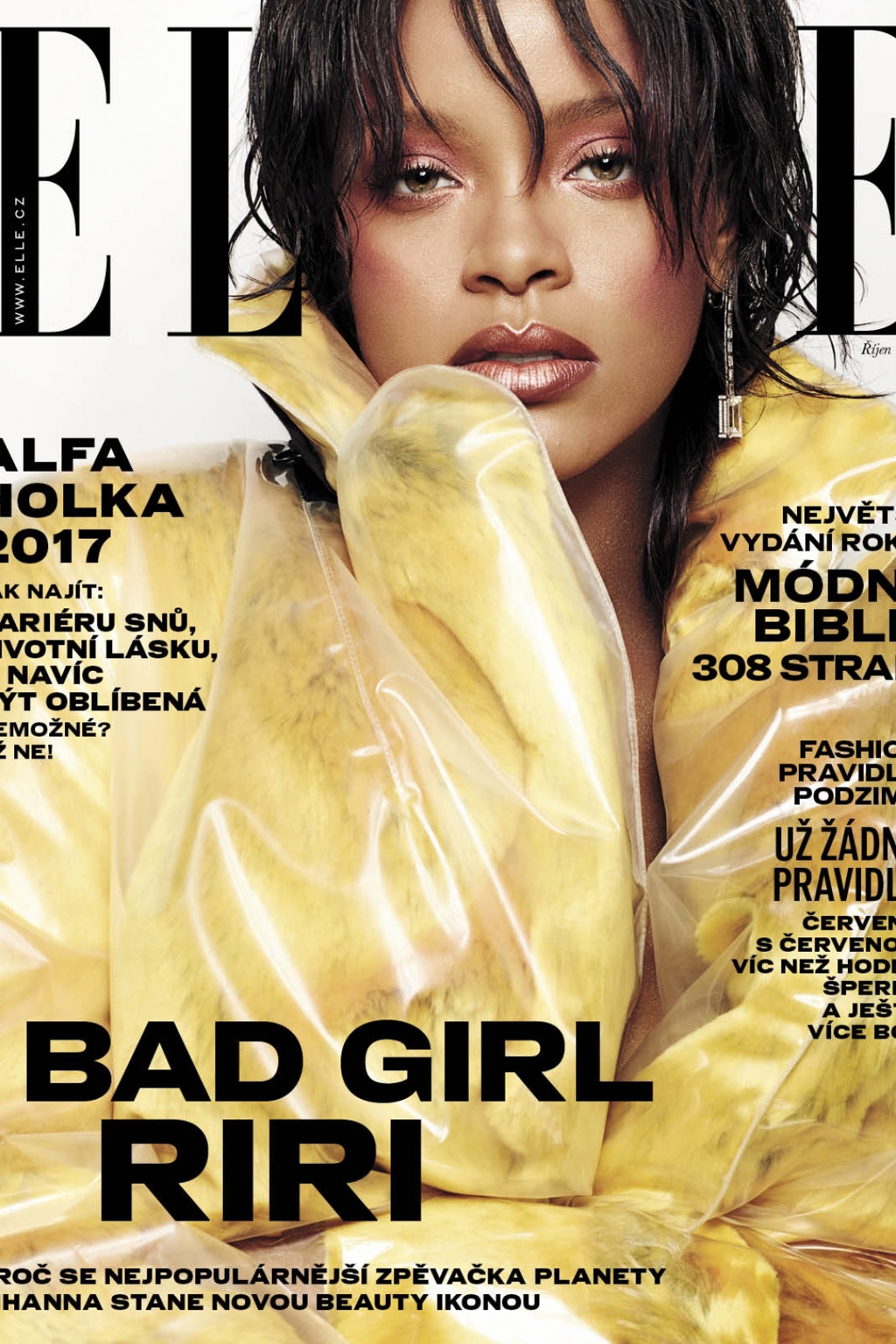 Říjnová ELLE, 308 stran a Rihanna v úplně nové roli