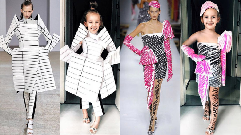 Pětiletá Stefani kopíruje outfity celebrit