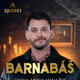 Social Media manažer Barnabáš.