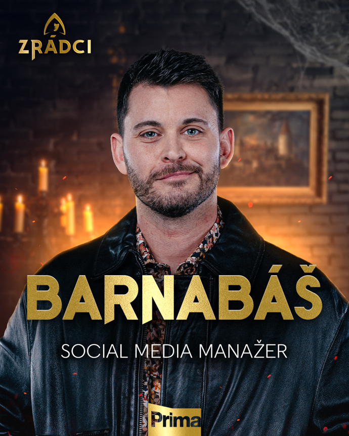 Social Media manažer Barnabáš.