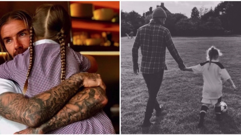 Harper Beckham válcuje na hřišti tátu Davida Harper Beckham válcuje na hřišti tátu Davida