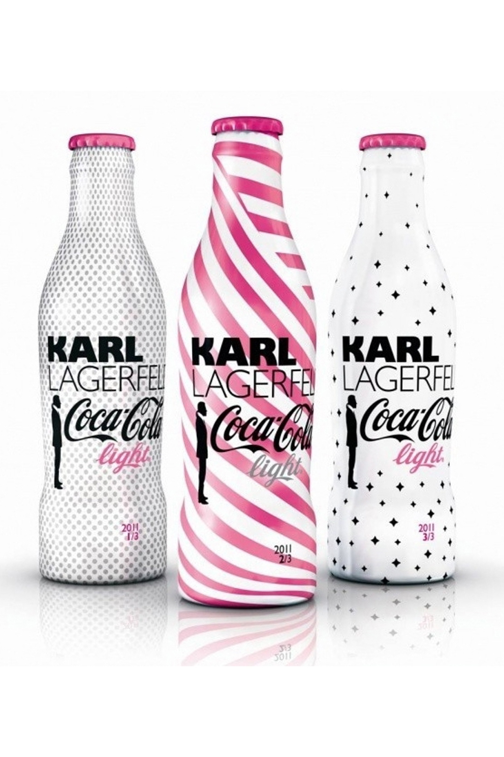 Tři nové lahve Coca-Cola od Karla Lagerfelda