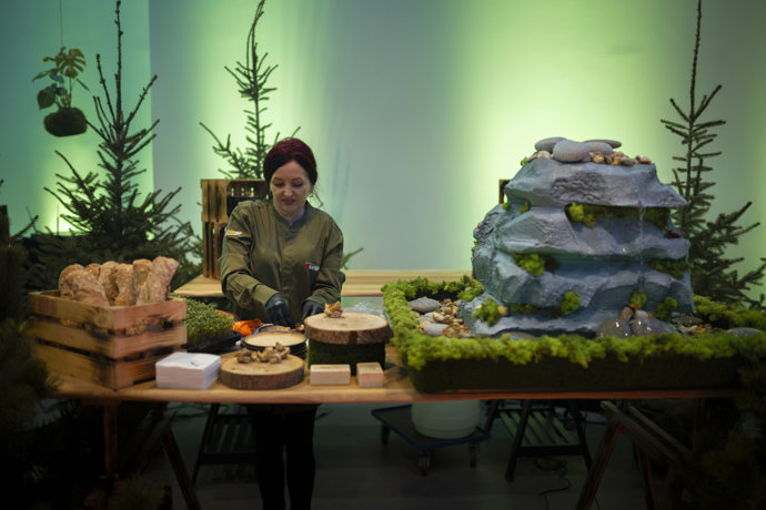 Cateringová stanice v přírodním duchu od In Cateringu v Cubexu, foto david Inneman