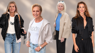 Přechodové bundičky v podání slavných dam: Helena Vondráčková volí světlé tóny, Zuzana Donutilová oversize verzi