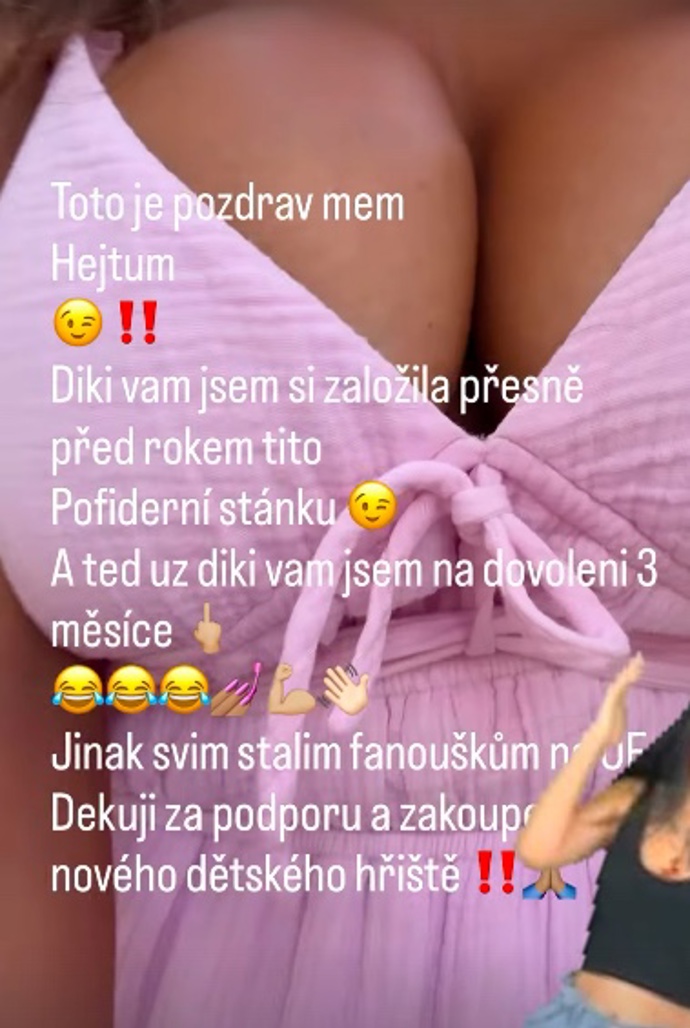 Anife Vyskočilová se pochlubila svým poprsím a poslala jasný vzkaz hejtrům.