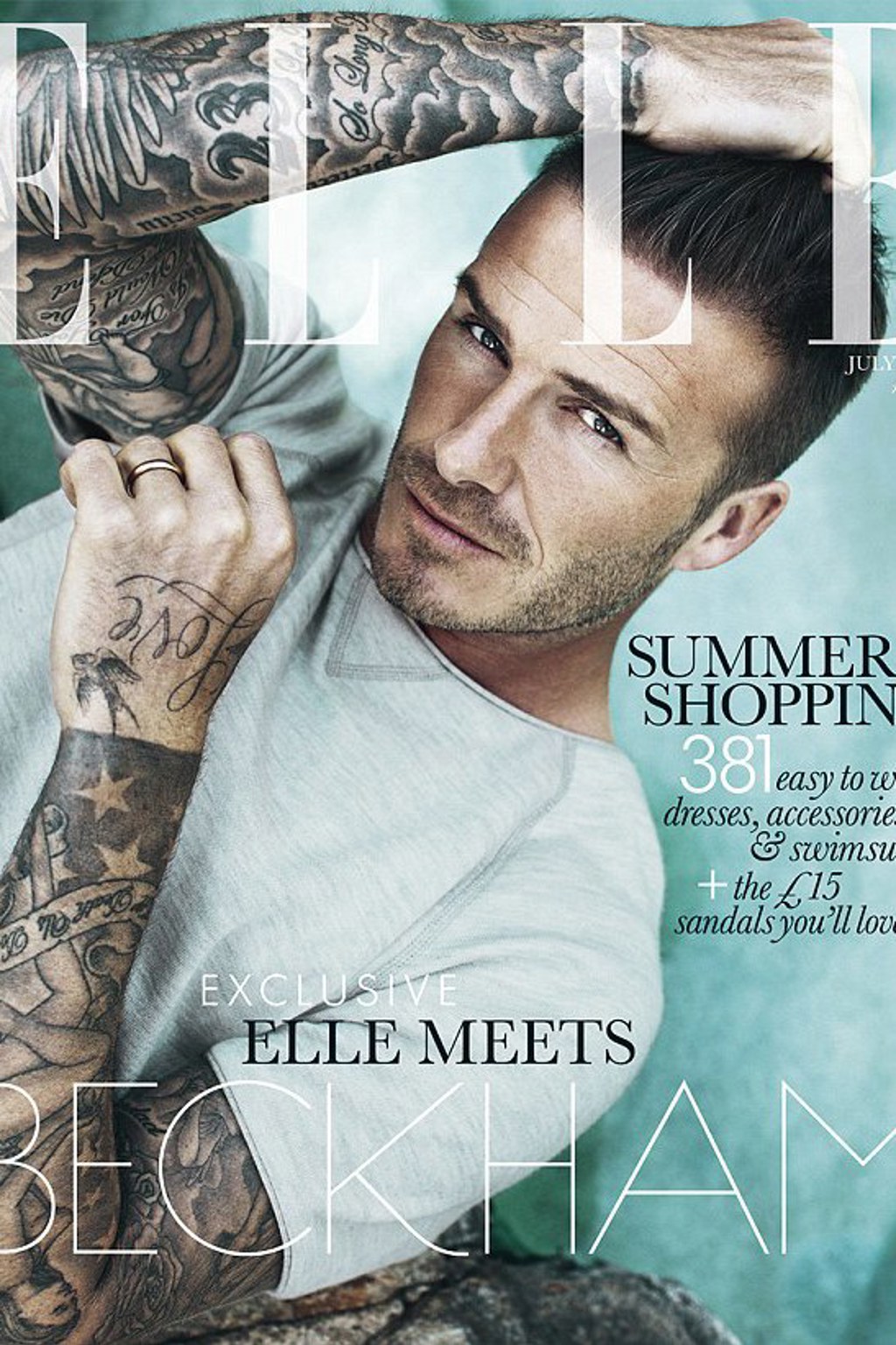 David Beckham a britská ELLE