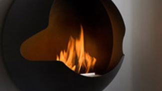 Designové závěsné krby