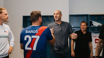 FOTO: Jan Koller s Milanem Barošem.