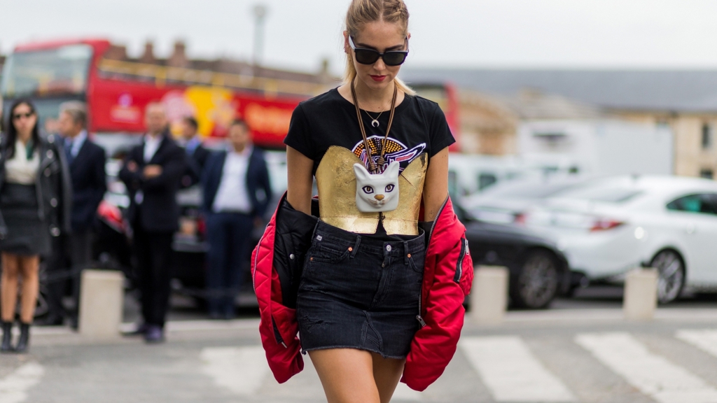 Džínová sukně podle Chiary Ferragni Džínová sukně podle Chiary Ferragni