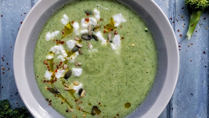 Elle Menu: Brokolicová polévka s kozím sýrem