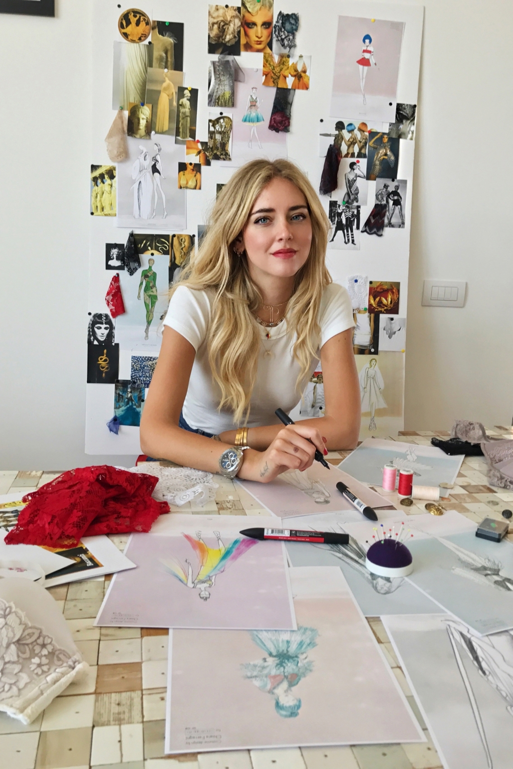 Blogerka Chiara Ferragni je novou designérkou show Intimissimi on Ice