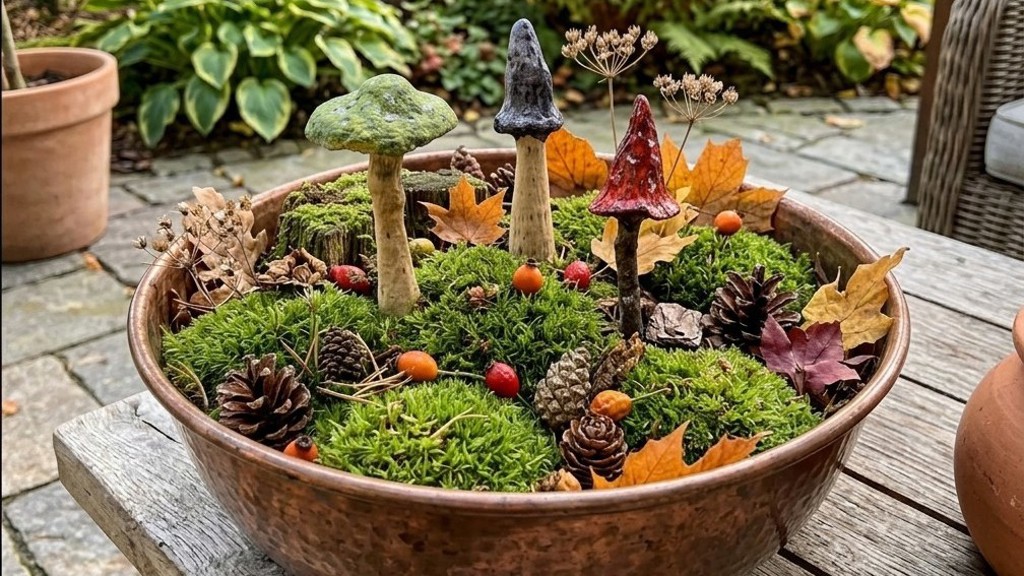 Houby nesbírejte, vyrobte si je z papírmaše: Návod na originální podzimní dekoraci, která ozdobí terasu i interiér