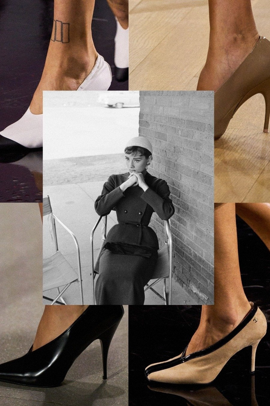 Audrey Hepburn, glove pumps Audrey Hepburn, glove pumps