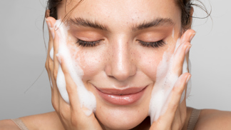 woman with perfect skin