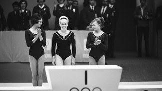  

Věra Čáslavská na olympiádě 
