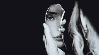 Black and white portrait
