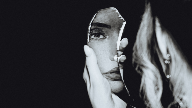 Black and white portrait