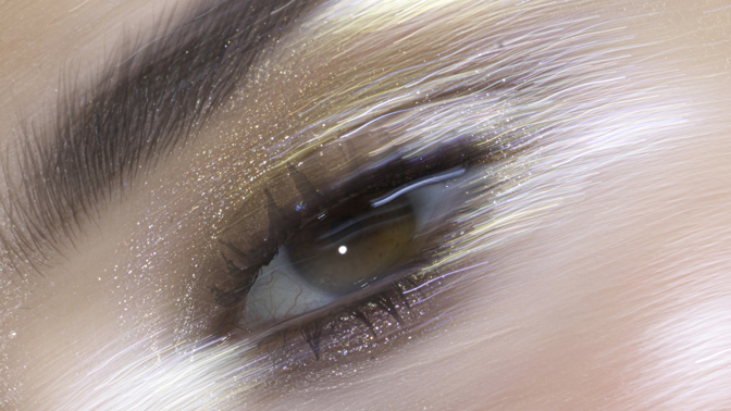 Glitter make-up