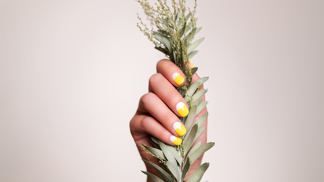 Yellow manicure