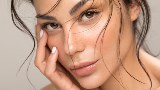 woman with glowing skin