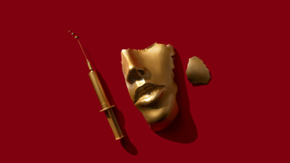 Gold face
