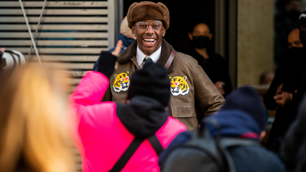 Tyler, The Creator is seen outside Louis Vuitton during Paris Fashion Week Tyler, The Creator is seen outside Louis Vuitton during Paris Fashion Week