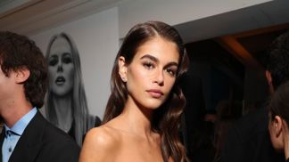 Kaia GerberCoffee make-up inspirace