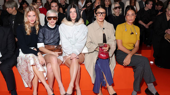 Milan fashion week front row
