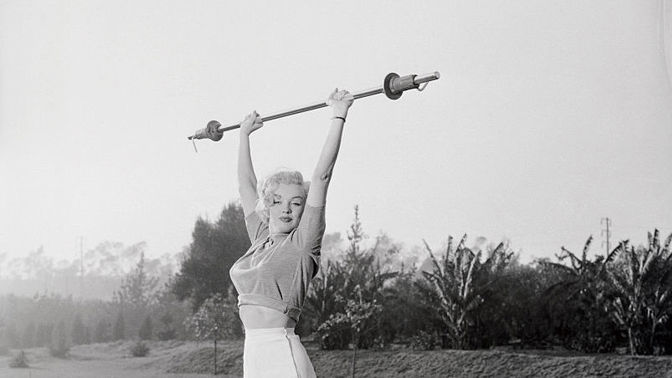Marilyn Monroe, cvičení