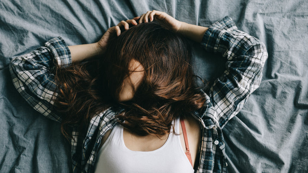 Young distressed woman