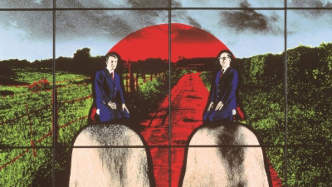 Gilbert & George jdou v Doxu svými Cestami
