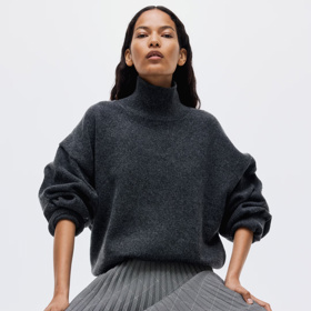 Šedá sukně, H&M, 859 Kč