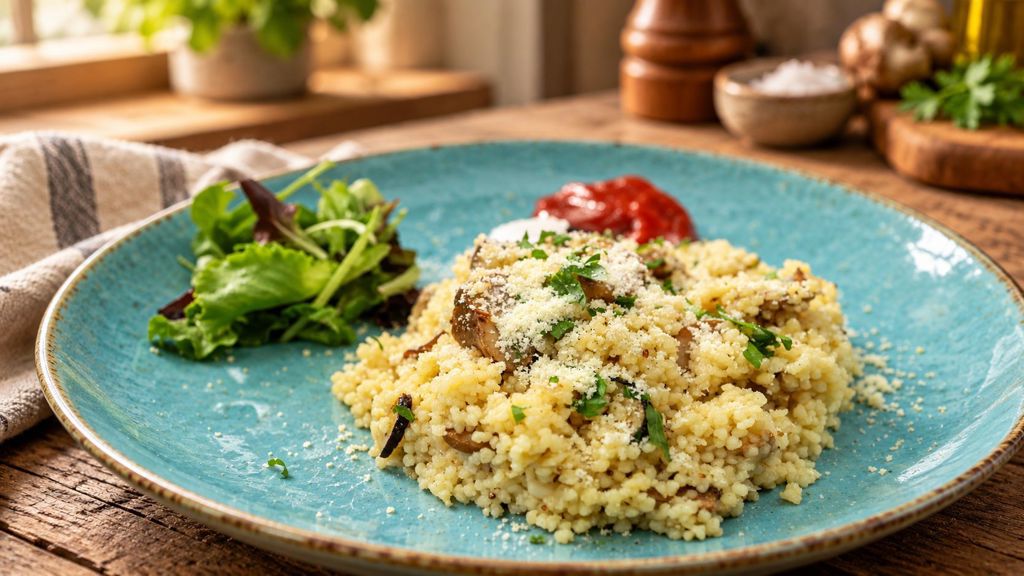 Dokonalý houbový kuskus: Gastro zážitek, který zvládnete připravit i v uspěchaném dni